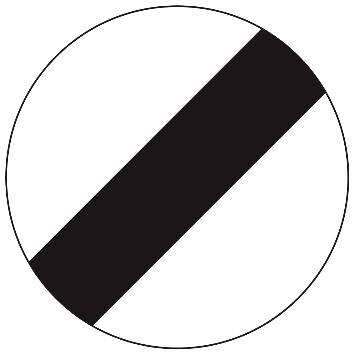 National speed limit applies
